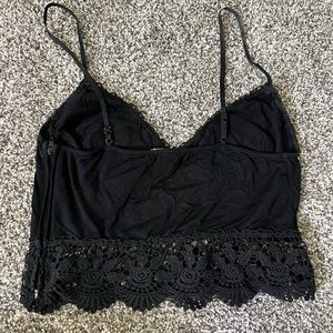 Black lace bralette top